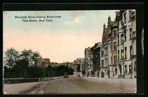 AK New York, NY, Riverside Drive looking North from 76th Street