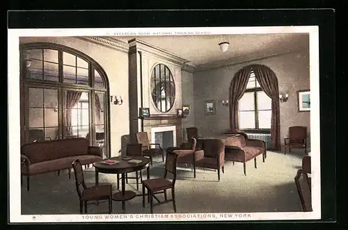 AK New York, NY, Young Women`s Christian Associations, National Training School, Reception Room