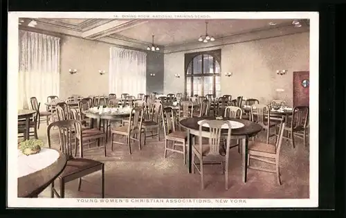AK New York, NY, Young Women`s Christian Associations, National Training School, Dining Room