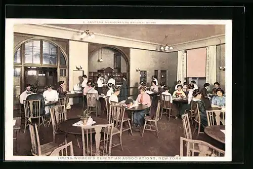 AK New York, NY, Young Women`s Christian Associations, Headquarters National Board, Cafeteria