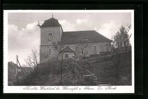 AK Kösslitz-Weidebach bei Weissenfels, Evangelische Kirche