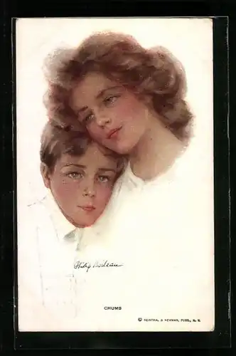 Künstler-AK Philip Boileau: Chums, Kumpel