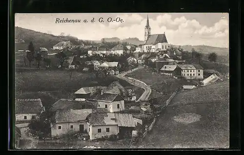 AK Reichenau a. d. G., Blick auf den Ort