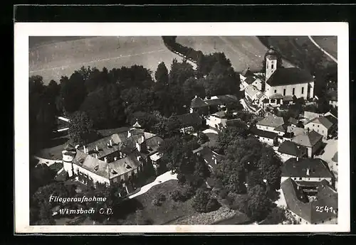 AK Wimsbach, Teilansicht vom Flugzeug aus