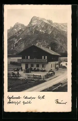 AK Grünau am Almsee, Hotel Deutsches Haus