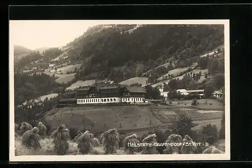 AK St. Veit i. P., Heilstätte Grafendorf aus der Vogelschau