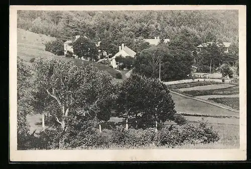 AK Muthmannsdorf, Erholungsheim Felbring aus der Vogelschau