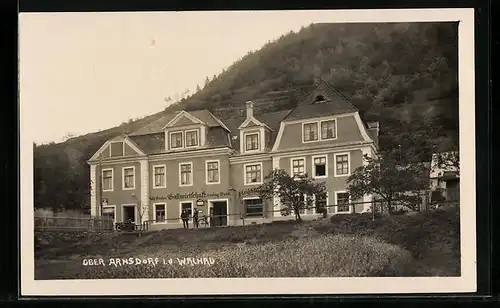 AK Ober Arnsdorf, Josef Gruber`s Gasthaus zur roten Wand