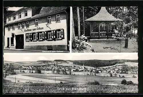 AK Brensbach /Hessen, Gasthaus zum Ochsen, Dr. Götz-Hütte, Teilansicht