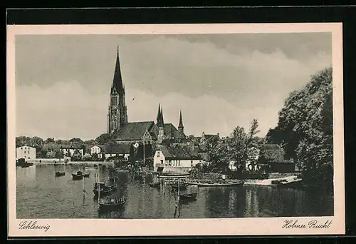 AK Schleswig, Holmer Bucht mit Kirche