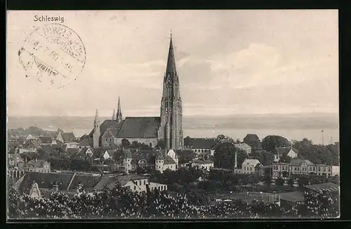 AK Schleswig, Ortspartie mit Kirche