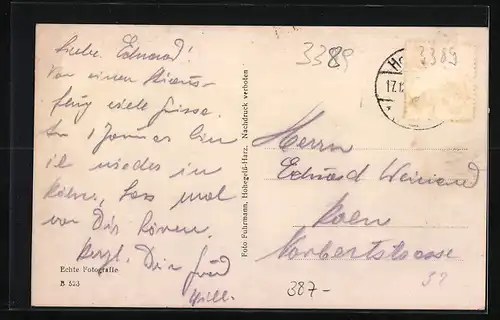 AK Hohegeiss, Ortsansicht im Winter