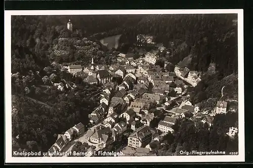 AK Berneck i. Fichtelgeb., Fliegeraufnahme des Ortes