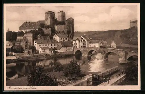 AK Runkel a. d. Lahn, Burg und Flusspartie