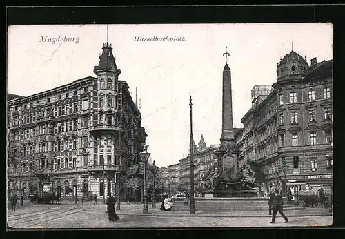 AK Magdeburg, Monument am Hasselbachplatz