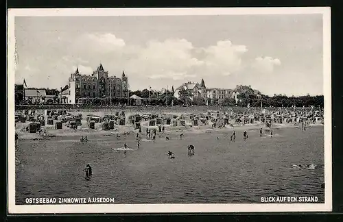 AK Zinnowitz a. Usedom, Blick auf den Strand