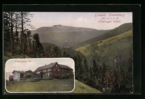 AK Grosser Inselsberg /Thüringer Wald, Gasthaus Preussischer Hof