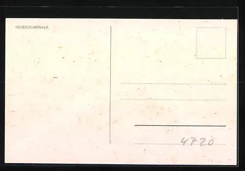 AK Neubeckum /Westf., Bahnhof, St. Josef-Hospital