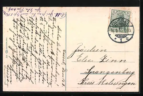 Präge-AK Kassel-Wilhelmshöhe, Löwenburg