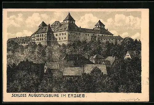 AK Augustusburg im Erzgeb., Schloss Augustusburg