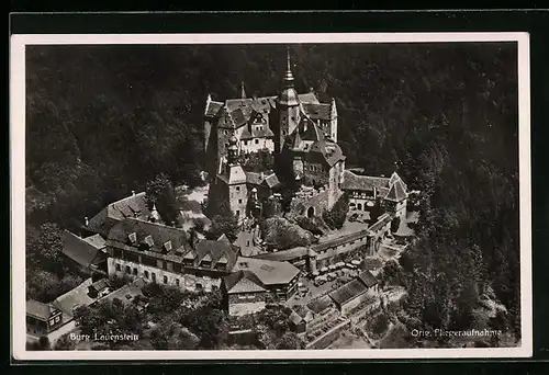 AK Lauenstein, Burg Lauenstein, Fliegeraufnahme