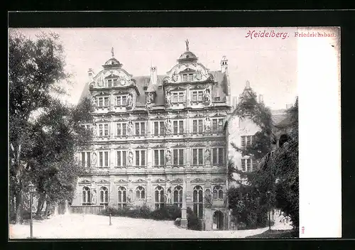 AK Heidelberg, Schloss, Friedrichsbau