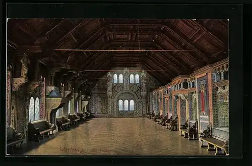 AK Eisenach, Wartburg, Festsaal, Innenansicht