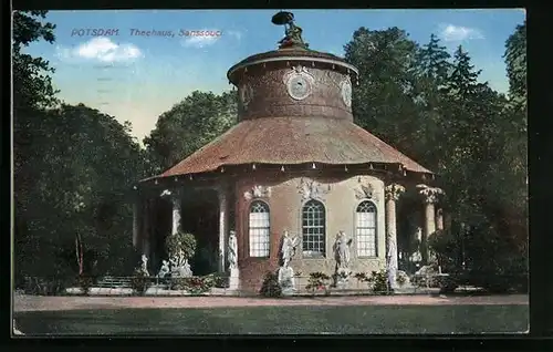 AK Potsdam, Schloss Sanssouci, Teehaus