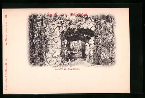 AK Potsdam, Schloss Sanssouci, Grotte