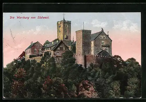 AK Eisenach, Die Wartburg von Südwest