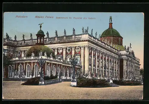 AK Potsdam, Neues Palais, Sommersitz des Kaisers