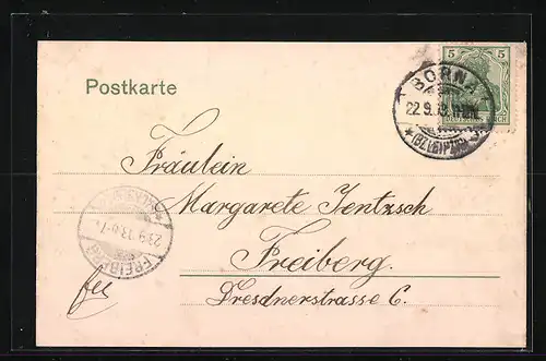 AK Borna, Partie in der Pegauerstrasse