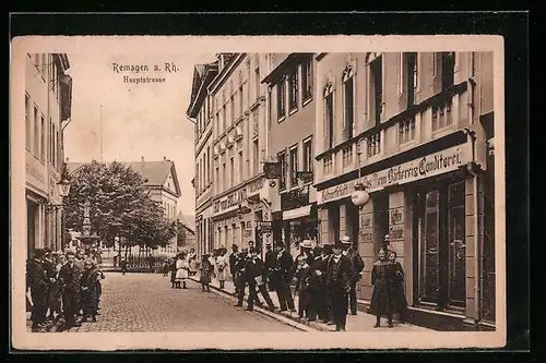 AK Remagen a. Rh., Gasthaus an der Hauptstrasse