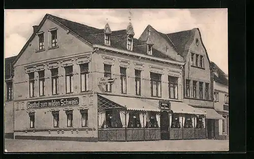 AK Adenau /Eifel, Hotel zum wilden Schwein, Inh.: Theodor Frings