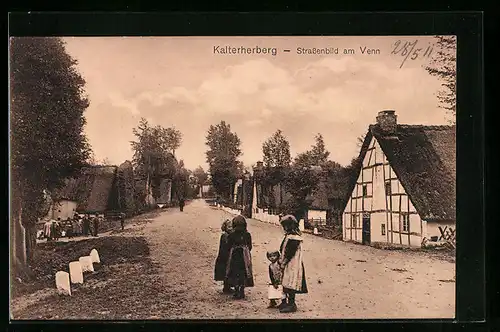 AK Kalterherberg, Strassenbild am Venn