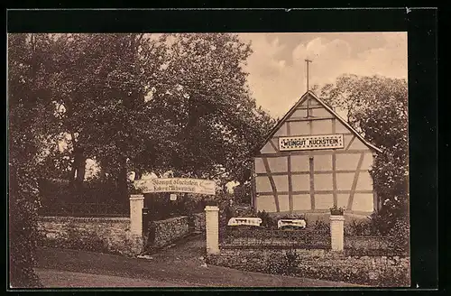 AK Königswinter, Gasthaus Weingut Kuckstein, Strassenansicht