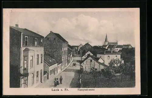 AK Lank a. Rh., Partie in der Hauptstrasse