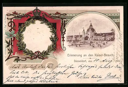 AK Düsseldorf, Erinnerung an den Kaiser-Besuch 1902