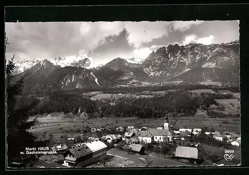 AK Markt Haus, Teilansicht mit Dachsteingruppe