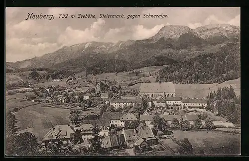 AK Neuberg, Teilansicht gegen Schneealpe