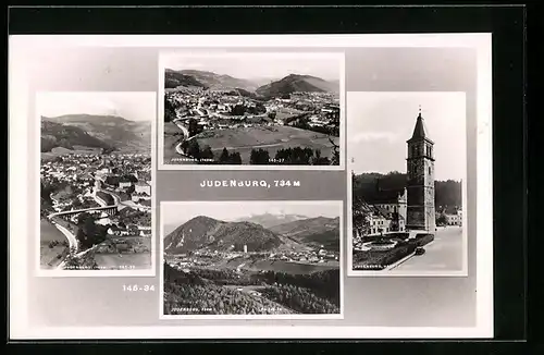 AK Judenburg, Teilansichten, Hauptplatz