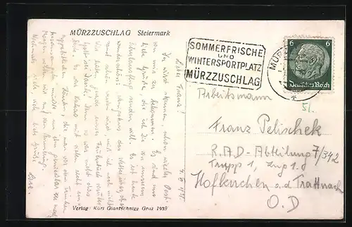 AK Mürzzuschlag, Ortsansicht