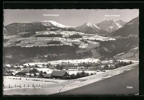 AK Aich im Ennstal, Panorama, Hohe Wildstelle und Pleschnitzzinken