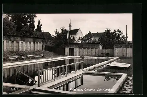 AK Friedberg, Blick auf Schwimmbad