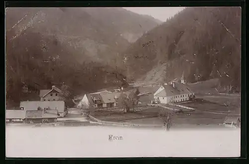 AK Frein, Ortspartie mit Bergen