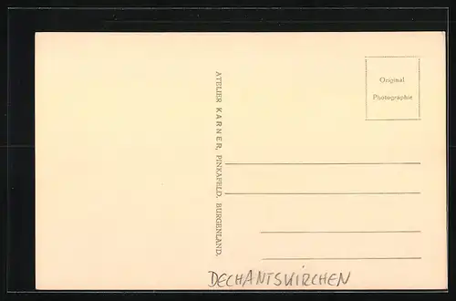 AK Dechantskirchen, Blick auf Schloss Thalberg