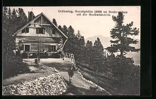 AK Gröbming, Horstighütte Stoderzinken mit der Hochwildstelle