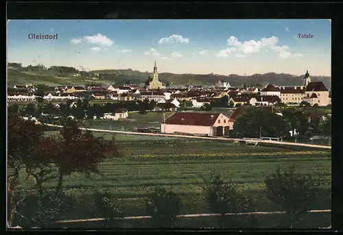 AK Gleisdorf, Totalansicht mit Kirche
