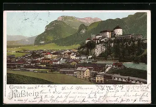 AK Kufstein, Ortsansicht aus der Vogelschau