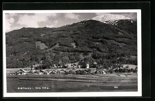 AK Sistrans i. Tirol, Ortspartie mit Bergen